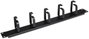Aisens Organizador de Cables Metálico con 5 Anillos 19 pulgadas 1U Negro